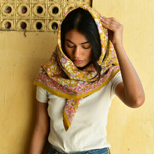 Grand foulard CALYPSO Caramel