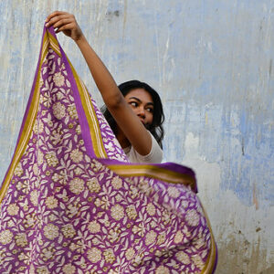 Grand foulard CARTHAGE Violet