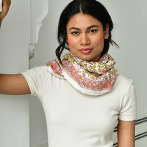 Grand foulard CALYPSO Ecru