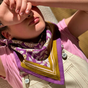 Petit foulard CARTHAGE Violet