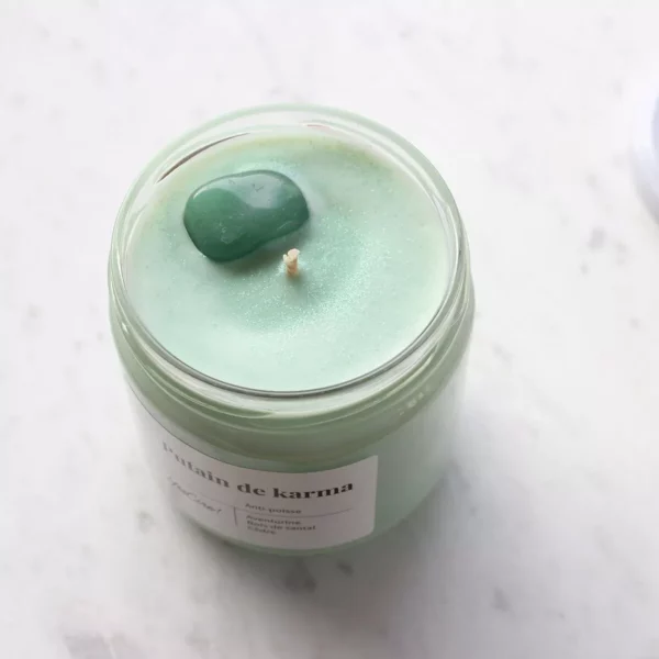 Putain de karma | Bougie aventurine "anti-poisse" – Image 3