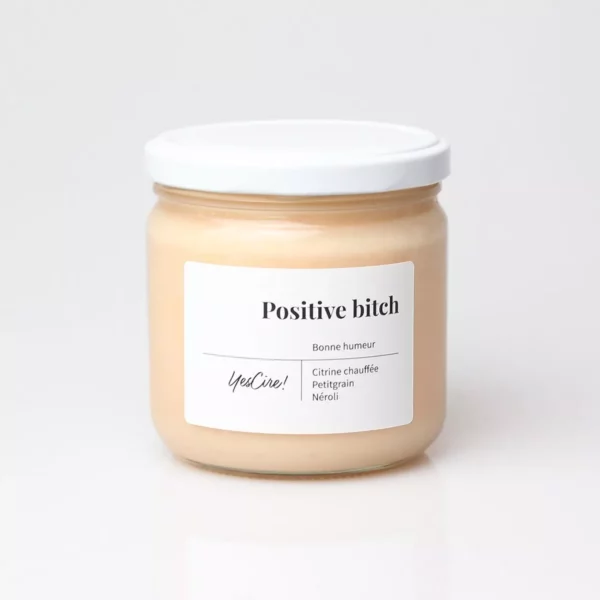 Positive bitch | Bougie citrine chauffée "bonne humeur" – Image 2