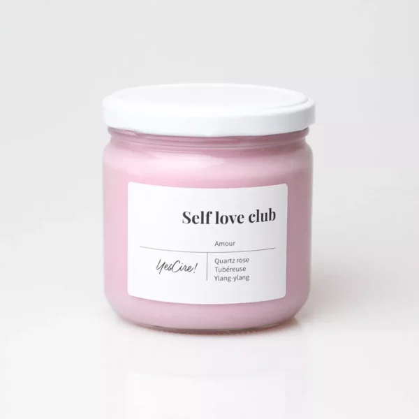 Self love club | Bougie quartz rose "amour" – Image 2