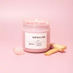Self love club | Bougie quartz rose "amour"