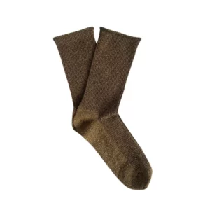 Chaussettes KLUE Glitter Lurex en Lyocell écologique | Caramel