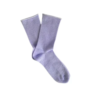 Chaussettes KLUE Glitter Lurex en Lyocell écologique | Lilas