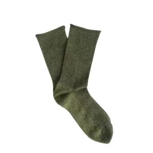 Chaussettes KLUE Glitter Lurex en Lyocell écologique | Kaki
