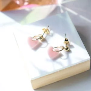 Boucles d'oreilles Lucie Rose pastel