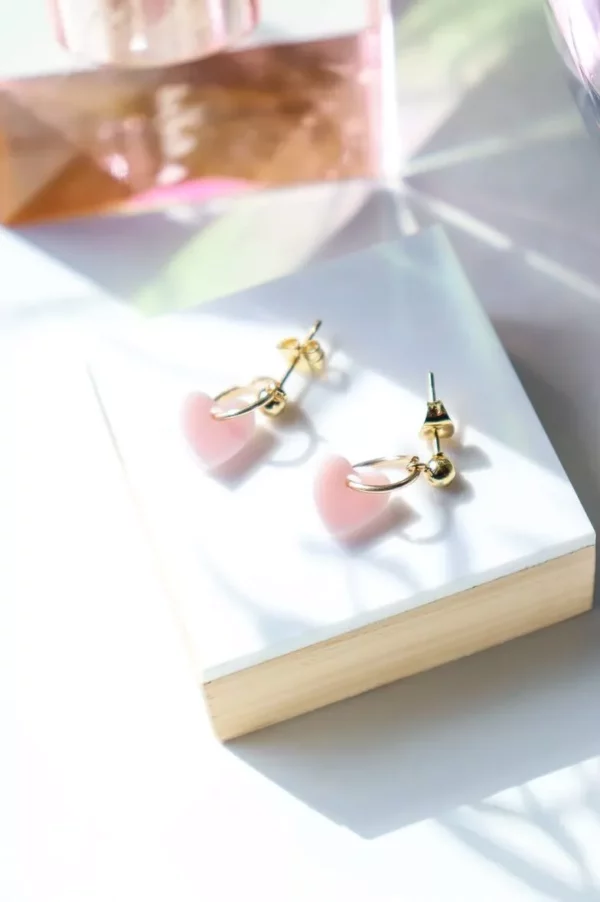 Boucles d'oreilles Lucie Rose pastel