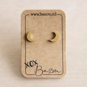 Boucles d'oreilles en acier inoxydable Moon