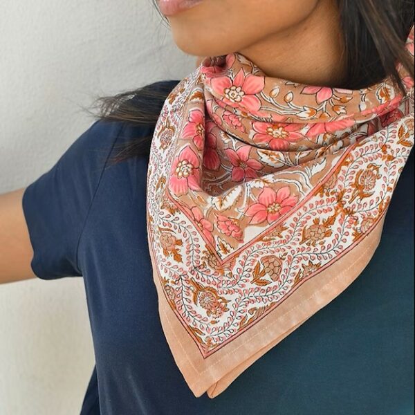 Grand foulard HELIOS Rose – Image 3