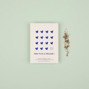 Papa tu es le meilleur – Sachet de graines de bleuets