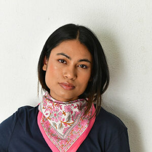 Petit foulard ANDROMAQUE Rose