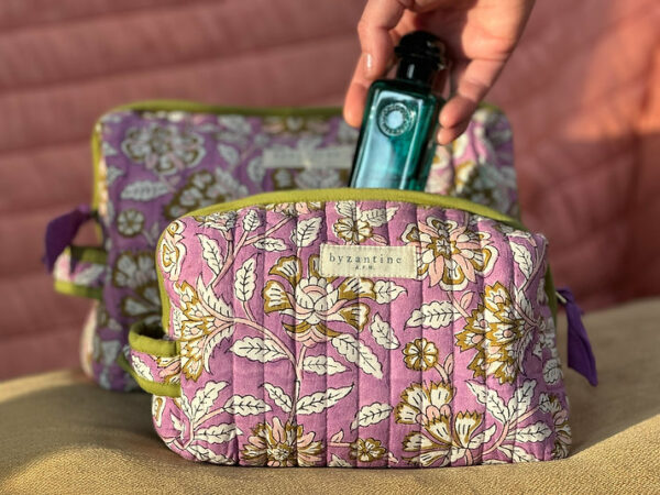 Petite trousse de toilette femme - MIMI - Carthage Lilas – Image 4