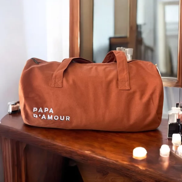 Sac polochon PAPA D'AMOUR cuivre