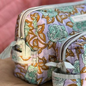 Trousse de toilette femme XL - BIBI - N°113 Bleu ciel