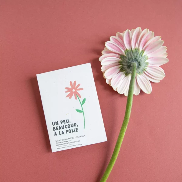 Un peu, beaucoup, à la folie - Sachet de graines de Calendula – Image 2