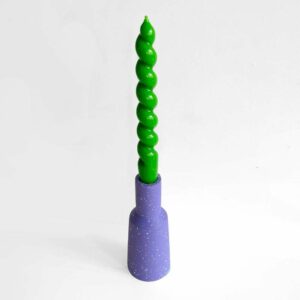 Bougeoir tube béton viola