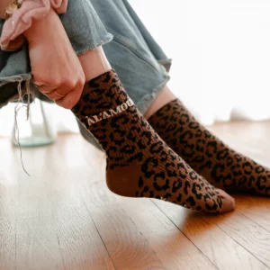 Chaussettes Léopard marron à la vie à l'amour
