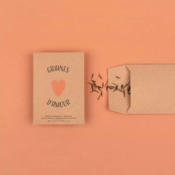 Graines d'Amour - Sachets de graines de ciboulette
