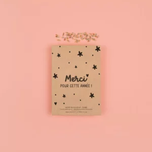 Merci pour cette année - Sachets de graines de pensée