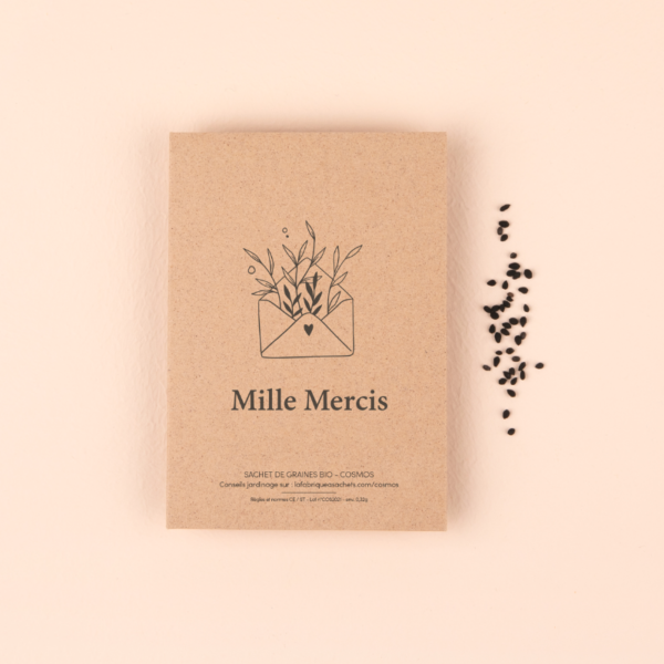 Mille mercis - Sachet de graines de Cosmos