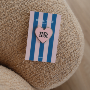 Pin's Coeur rose Tata cool