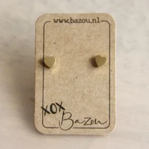Boucles d'oreilles en acier inoxydable Coeur