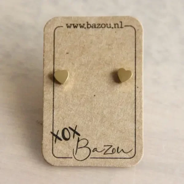 Boucles d'oreilles en acier inoxydable Coeur