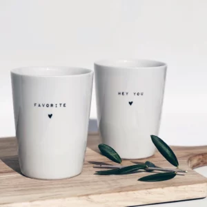 Mug porcelaine message