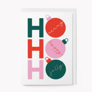 HO HO HO - Carte de Noël