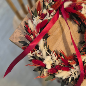Atelier Couronne de Noël fleurs séchées