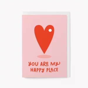 Tu es mon endroit heureux - Carte de vœux