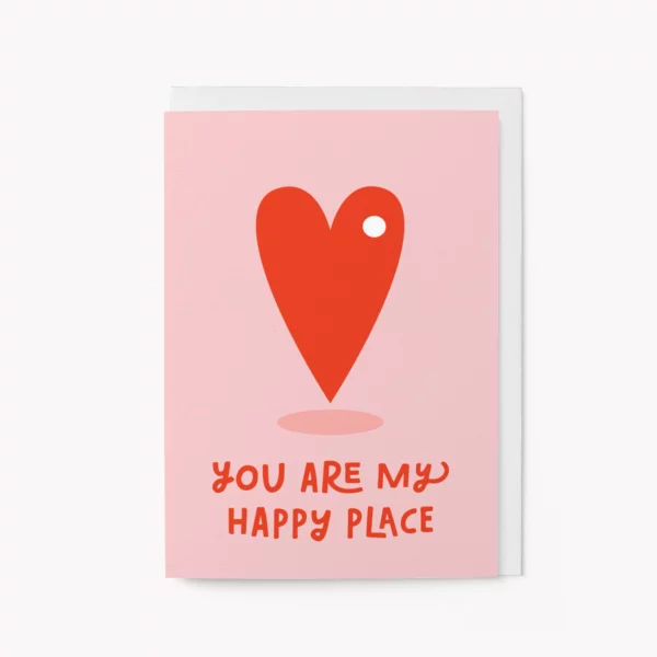 Tu es mon endroit heureux - Carte de vœux