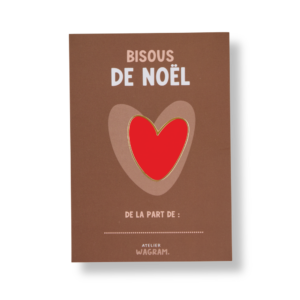 9 Pin's Cลur rouge - bisous de noรซl