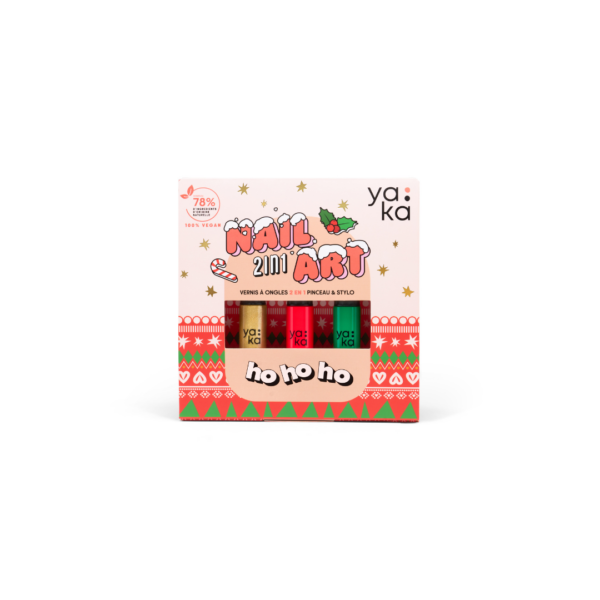 Kit nail art vernis à ongles 2 en 1 "ho ho ho" – Image 2