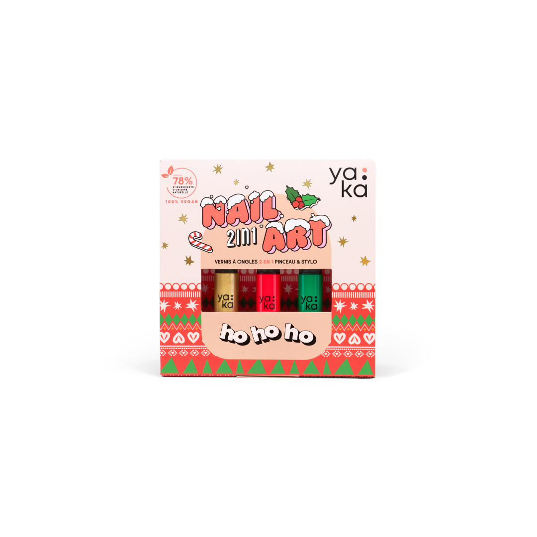 Kit nail art vernis à ongles 2 en 1 "ho ho ho" – Image 2