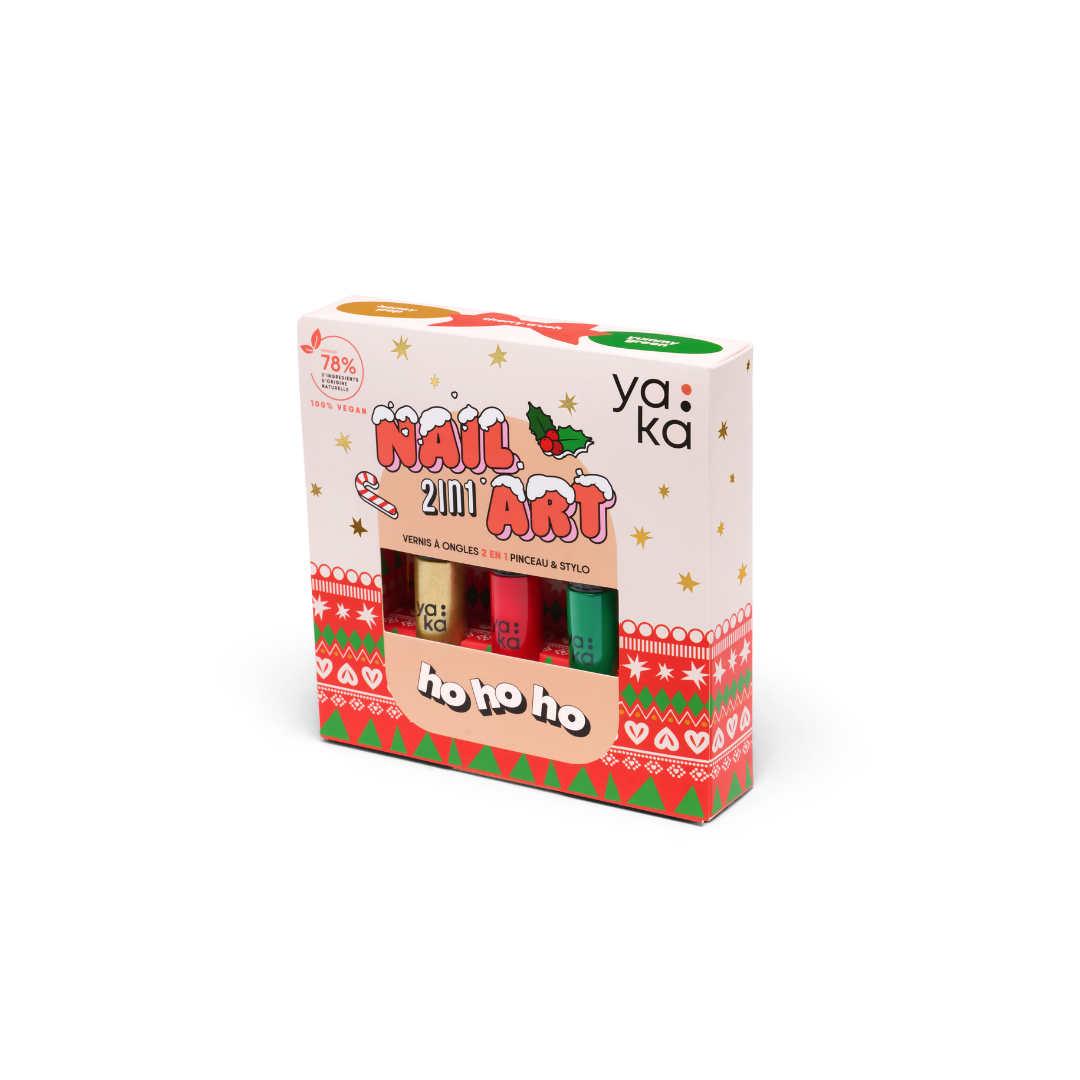 Kit nail art vernis à ongles 2 en 1 "ho ho ho" – Image 3