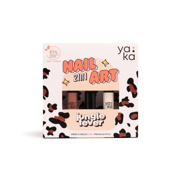 Kit nail art vernis à ongles 2 en 1 "jungle fever" – Image 2