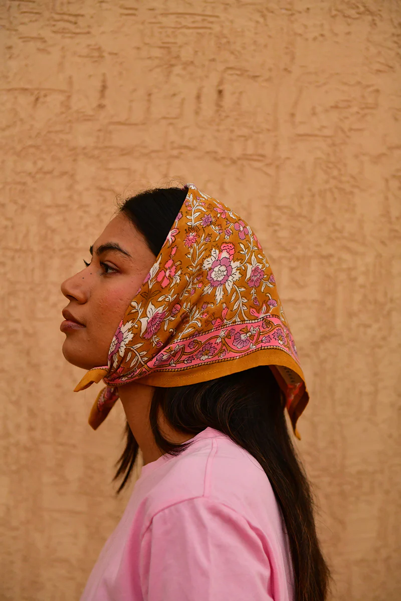 Petit foulard CALYPSO Caramel