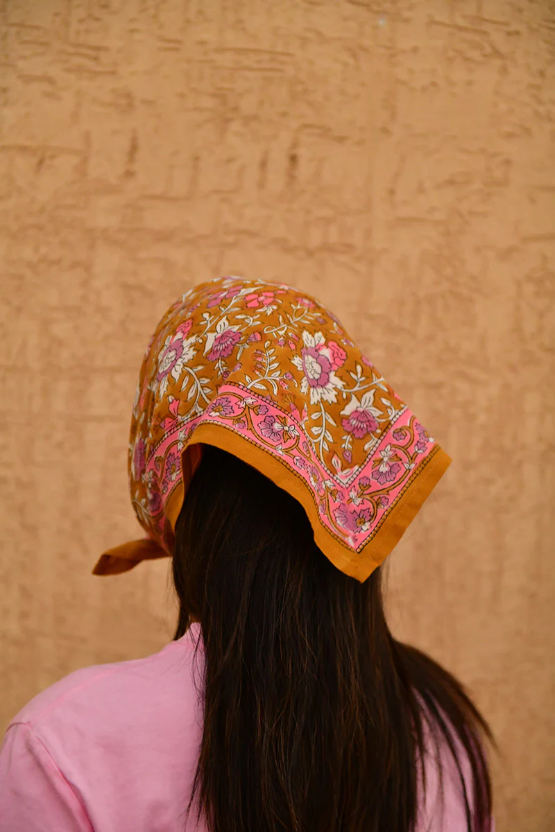 Petit foulard CALYPSO Caramel – Image 3