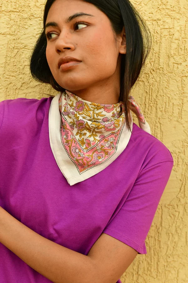 Petit foulard CALYPSO Écru