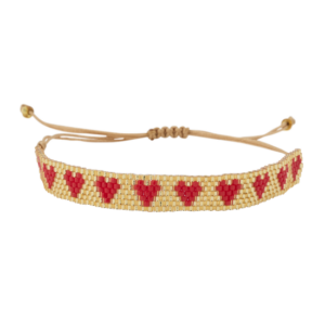 bracelet-perle-or-rouge (2) Bracelet perle doré