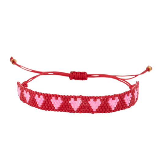 Bracelet perle rouge