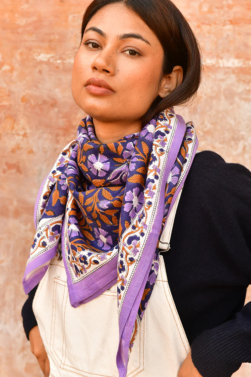 Grand foulard N°115 Nuit – Image 3