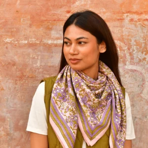 byzantine-blockprint-grand-foulard-constantine-rose-8 Grand foulard CONSTANTINE Rose
