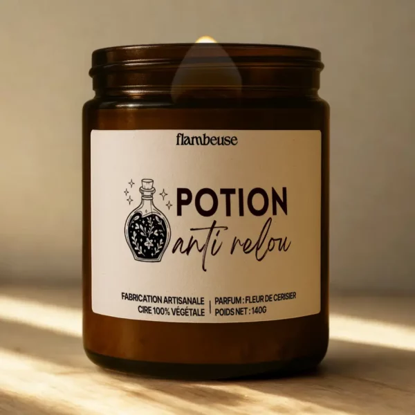 Bougie parfumée "Potion anti-relou"