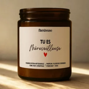Bougie parfumée “Tu es Mère-veilleuse”