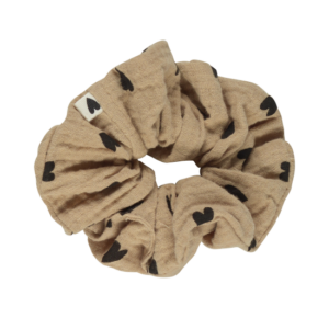 Chouchou gaze cœurs Beige