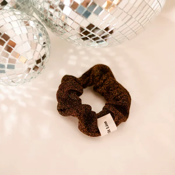 Chouchou - Paillettes MARRON